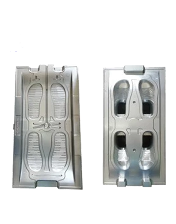 A pair of comfortable EVA slippers by a sofa